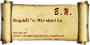 Bogdán Mirabella névjegykártya